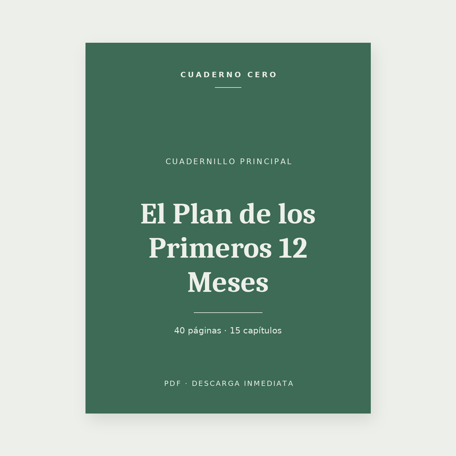 El Plan de los Primeros 12 Meses